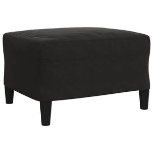 Ensemble de canapés 3 pcs avec coussins Noir Velours