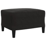 Ensemble de canapés 3 pcs avec coussins Noir Velours