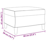 Ensemble de canapés 3 pcs avec coussins Jaune Velours