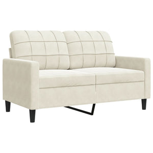 Ensemble de canapés 2 pcs avec coussins et traversins velours