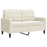 Ensemble de canapés 2 pcs avec coussins et traversins velours