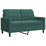 Ensemble de canapés 3 pcs avec coussins et traversins velours