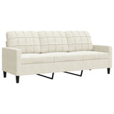 Ensemble de canapés 3 pcs avec coussins et traversins velours