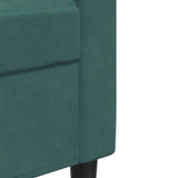 Ensemble de canapés 3 pcs avec coussins Vert foncé Velours