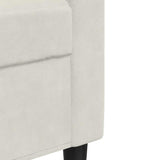 Ensemble de canapés 3 pcs avec coussins Crème Velours