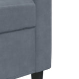 Ensemble de canapés 4 pcs avec coussins Gris foncé Velours