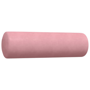 Ensemble de canapés 3pcs et coussins et traversins rose velours