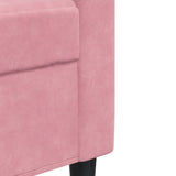 Ensemble de canapés 3pcs et coussins et traversins rose velours