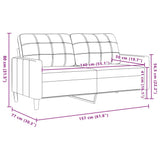 Ensemble de canapés 3 pcs avec coussins et traversins velours