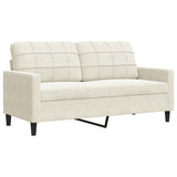 Ensemble de canapés 3 pcs avec coussins et traversins velours