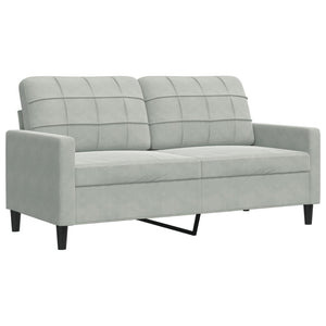 Ensemble de canapés 4 pcs et coussins et traversins velours