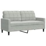 Ensemble de canapés 4 pcs et coussins et traversins velours