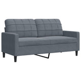 Ensemble de canapés 4 pcs avec coussins et traversins velours