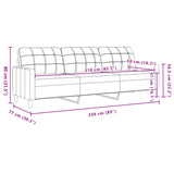 Ensemble de canapés 4 pcs avec coussins et traversins velours