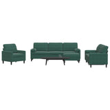 Ensemble de canapés 4 pcs avec coussins et traversins velours
