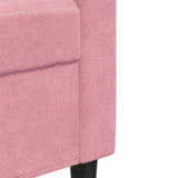 Ensemble de canapés 4pcs et coussins et traversins rose velours