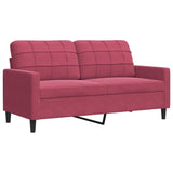 Ensemble de canapés 4 pcs avec coussins et traversins velours