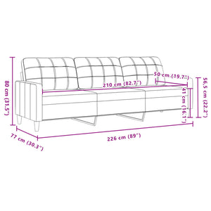 Ensemble de canapés 4 pcs avec coussins et traversins velours