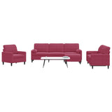 Ensemble de canapés 4 pcs avec coussins et traversins velours