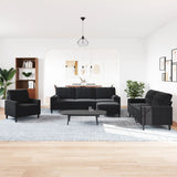 Ensemble de canapés 4pcs et coussins et traversins noir velours