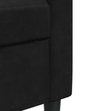 Ensemble de canapés 4pcs et coussins et traversins noir velours