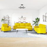Ensemble de canapés 4 pcs avec coussins et traversins velours