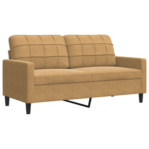 Ensemble de canapés 4 pcs avec coussins et traversins velours