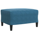 Ensemble de canapés 4pcs et coussins et traversins bleu velours