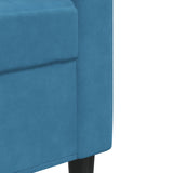 Ensemble de canapés 4pcs et coussins et traversins bleu velours