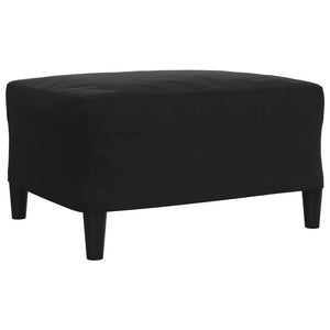 Ensemble de canapés 3 pcs avec coussins Noir Velours