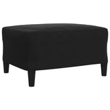 Ensemble de canapés 3 pcs avec coussins Noir Velours