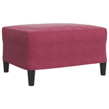 Ensemble de canapés 3 pcs avec coussins et traversins velours