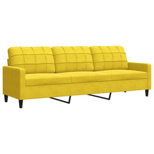 Ensemble de canapés 3 pcs avec coussins et traversins velours