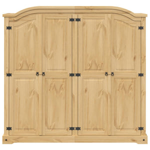 Garde-robe Corona 194x52x186 cm bois de pin massif