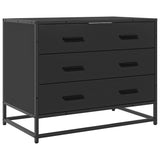 Armoire à tiroirs noir 70x41x56 cm bois d'ingénierie
