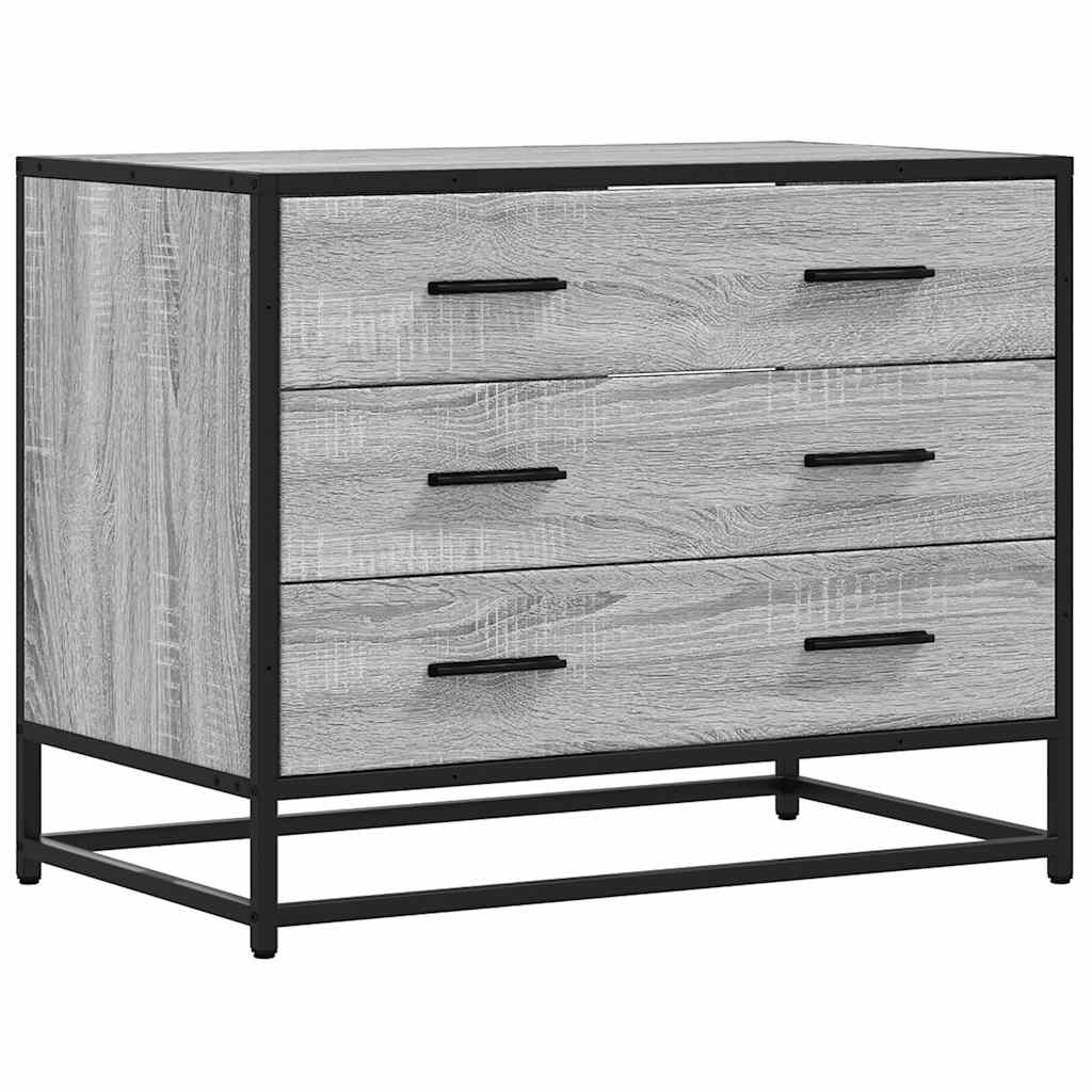 Commode sonoma gris 70x41x56 cm bois d'ingénierie