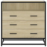Commode chêne sonoma 70x41x70 cm bois d'ingénierie