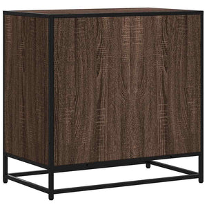 Commode chêne marron 70x41x70 cm bois d'ingénierie