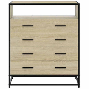 Commode chêne sonoma 70x41x83,5 cm bois d'ingénierie