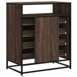 Commode chêne marron 70x41x83,5 cm bois d'ingénierie