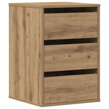 Commode d'angle chêne artisanal 40x41x58 cm bois d'ingénierie