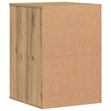 Commode d'angle chêne artisanal 40x41x58 cm bois d'ingénierie