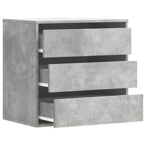 Commode d'angle gris béton 60x41x58 cm bois d'ingénierie