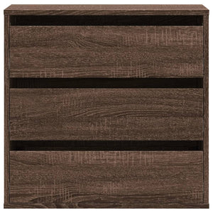 Commode d'angle chêne marron 60x41x58 cm bois d'ingénierie