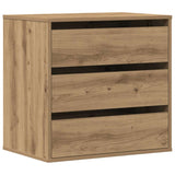 Commode d'angle chêne artisanal 60x41x58 cm bois d'ingénierie