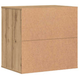Commode d'angle chêne artisanal 60x41x58 cm bois d'ingénierie