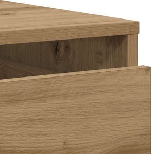 Commode d'angle chêne artisanal 60x41x58 cm bois d'ingénierie