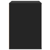 Commode d'angle noir 80x41x58 cm bois d'ingénierie