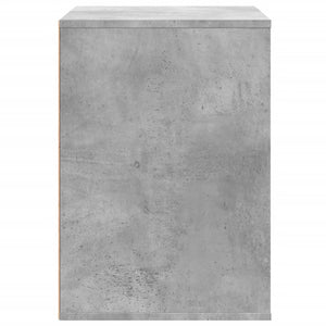 Commode d'angle gris béton 80x41x58 cm bois d'ingénierie