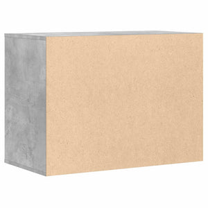 Commode d'angle gris béton 80x41x58 cm bois d'ingénierie